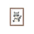 Picture of Woodland animals Raccoon _GroupedProduct_Rectangle_Portrait_Mini_ _GroupedProduct_Rectangle_Portrait_Framed_Matted_