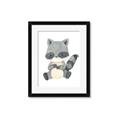 Picture of Woodland animals Raccoon _GroupedProduct_Rectangle_Portrait_Mini_ _GroupedProduct_Rectangle_Portrait_Framed_Matted_