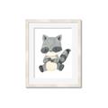 Picture of Woodland animals Raccoon _GroupedProduct_Rectangle_Portrait_Mini_ _GroupedProduct_Rectangle_Portrait_Framed_Matted_