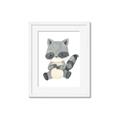 Picture of Woodland animals Raccoon _GroupedProduct_Rectangle_Portrait_Mini_ _GroupedProduct_Rectangle_Portrait_Framed_Matted_