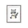 Picture of Woodland animals Raccoon _GroupedProduct_Rectangle_Portrait_Mini_ _GroupedProduct_Rectangle_Portrait_Framed_Matted_