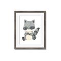 Picture of Woodland animals Raccoon _GroupedProduct_Rectangle_Portrait_Mini_ _GroupedProduct_Rectangle_Portrait_Framed_Matted_