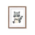 Picture of Woodland animals Raccoon _GroupedProduct_Rectangle_Portrait_Mini_ _GroupedProduct_Rectangle_Portrait_Framed_Matted_