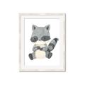Picture of Woodland animals Raccoon _GroupedProduct_Rectangle_Portrait_Mini_ _GroupedProduct_Rectangle_Portrait_Framed_Matted_
