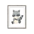 Picture of Woodland animals Raccoon _GroupedProduct_Rectangle_Portrait_Mini_ _GroupedProduct_Rectangle_Portrait_Framed_Matted_