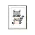 Picture of Woodland animals Raccoon _GroupedProduct_Rectangle_Portrait_Mini_ _GroupedProduct_Rectangle_Portrait_Framed_Matted_