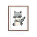 Picture of Woodland animals Raccoon _GroupedProduct_Rectangle_Portrait_Mini_ _GroupedProduct_Rectangle_Portrait_Framed_Matted_