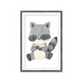 Picture of Woodland animals Raccoon _GroupedProduct_Rectangle_Portrait_Mini_ _GroupedProduct_Rectangle_Portrait_Framed_Matted_
