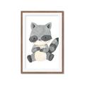 Picture of Woodland animals Raccoon _GroupedProduct_Rectangle_Portrait_Mini_ _GroupedProduct_Rectangle_Portrait_Framed_Matted_