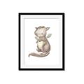 Picture of Adorable Flying Dragon II _GroupedProduct_Rectangle_Portrait_Mini_ _GroupedProduct_Rectangle_Portrait_Framed_Matted_