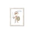 Picture of knight illustration for kids I _GroupedProduct_Rectangle_Portrait_Mini_ _GroupedProduct_Rectangle_Portrait_Framed_Matted_