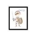 Picture of knight illustration for kids I _GroupedProduct_Rectangle_Portrait_Mini_ _GroupedProduct_Rectangle_Portrait_Framed_Matted_