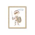 Picture of knight illustration for kids I _GroupedProduct_Rectangle_Portrait_Mini_ _GroupedProduct_Rectangle_Portrait_Framed_Matted_