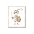 Picture of knight illustration for kids I _GroupedProduct_Rectangle_Portrait_Mini_ _GroupedProduct_Rectangle_Portrait_Framed_Matted_