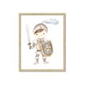Picture of knight illustration for kids I _GroupedProduct_Rectangle_Portrait_Mini_ _GroupedProduct_Rectangle_Portrait_Framed_Matted_