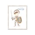 Picture of knight illustration for kids I _GroupedProduct_Rectangle_Portrait_Mini_ _GroupedProduct_Rectangle_Portrait_Framed_Matted_