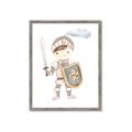 Picture of knight illustration for kids I _GroupedProduct_Rectangle_Portrait_Mini_ _GroupedProduct_Rectangle_Portrait_Framed_Matted_