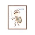 Picture of knight illustration for kids I _GroupedProduct_Rectangle_Portrait_Mini_ _GroupedProduct_Rectangle_Portrait_Framed_Matted_