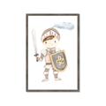 Picture of knight illustration for kids I _GroupedProduct_Rectangle_Portrait_Mini_ _GroupedProduct_Rectangle_Portrait_Framed_Matted_