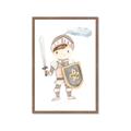 Picture of knight illustration for kids I _GroupedProduct_Rectangle_Portrait_Mini_ _GroupedProduct_Rectangle_Portrait_Framed_Matted_