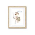 Picture of knight illustration for kids I _GroupedProduct_Rectangle_Portrait_Mini_ _GroupedProduct_Rectangle_Portrait_Framed_Matted_