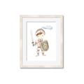 Picture of knight illustration for kids I _GroupedProduct_Rectangle_Portrait_Mini_ _GroupedProduct_Rectangle_Portrait_Framed_Matted_
