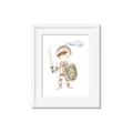 Picture of knight illustration for kids I _GroupedProduct_Rectangle_Portrait_Mini_ _GroupedProduct_Rectangle_Portrait_Framed_Matted_