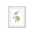 Picture of knight illustration for kids I _GroupedProduct_Rectangle_Portrait_Mini_ _GroupedProduct_Rectangle_Portrait_Framed_Matted_
