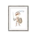 Picture of knight illustration for kids I _GroupedProduct_Rectangle_Portrait_Mini_ _GroupedProduct_Rectangle_Portrait_Framed_Matted_