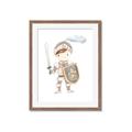 Picture of knight illustration for kids I _GroupedProduct_Rectangle_Portrait_Mini_ _GroupedProduct_Rectangle_Portrait_Framed_Matted_