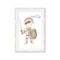 Picture of knight illustration for kids I _GroupedProduct_Rectangle_Portrait_Mini_ _GroupedProduct_Rectangle_Portrait_Framed_Matted_