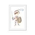 Picture of knight illustration for kids I _GroupedProduct_Rectangle_Portrait_Mini_ _GroupedProduct_Rectangle_Portrait_Framed_Matted_