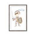 Picture of knight illustration for kids I _GroupedProduct_Rectangle_Portrait_Mini_ _GroupedProduct_Rectangle_Portrait_Framed_Matted_