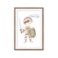 Picture of knight illustration for kids I _GroupedProduct_Rectangle_Portrait_Mini_ _GroupedProduct_Rectangle_Portrait_Framed_Matted_