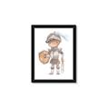 Picture of knight illustration for kids II _GroupedProduct_Rectangle_Portrait_Mini_ _GroupedProduct_Rectangle_Portrait_Framed_Matted_