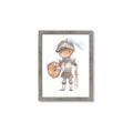 Picture of knight illustration for kids II _GroupedProduct_Rectangle_Portrait_Mini_ _GroupedProduct_Rectangle_Portrait_Framed_Matted_