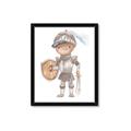 Picture of knight illustration for kids II _GroupedProduct_Rectangle_Portrait_Mini_ _GroupedProduct_Rectangle_Portrait_Framed_Matted_