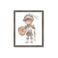 Picture of knight illustration for kids II _GroupedProduct_Rectangle_Portrait_Mini_ _GroupedProduct_Rectangle_Portrait_Framed_Matted_