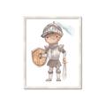 Picture of knight illustration for kids II _GroupedProduct_Rectangle_Portrait_Mini_ _GroupedProduct_Rectangle_Portrait_Framed_Matted_