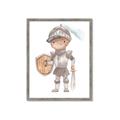 Picture of knight illustration for kids II _GroupedProduct_Rectangle_Portrait_Mini_ _GroupedProduct_Rectangle_Portrait_Framed_Matted_