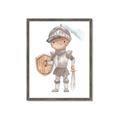 Picture of knight illustration for kids II _GroupedProduct_Rectangle_Portrait_Mini_ _GroupedProduct_Rectangle_Portrait_Framed_Matted_
