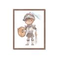 Picture of knight illustration for kids II _GroupedProduct_Rectangle_Portrait_Mini_ _GroupedProduct_Rectangle_Portrait_Framed_Matted_