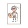 Picture of knight illustration for kids II _GroupedProduct_Rectangle_Portrait_Mini_ _GroupedProduct_Rectangle_Portrait_Framed_Matted_