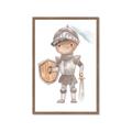 Picture of knight illustration for kids II _GroupedProduct_Rectangle_Portrait_Mini_ _GroupedProduct_Rectangle_Portrait_Framed_Matted_