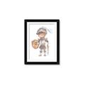 Picture of knight illustration for kids II _GroupedProduct_Rectangle_Portrait_Mini_ _GroupedProduct_Rectangle_Portrait_Framed_Matted_