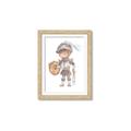 Picture of knight illustration for kids II _GroupedProduct_Rectangle_Portrait_Mini_ _GroupedProduct_Rectangle_Portrait_Framed_Matted_