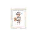 Picture of knight illustration for kids II _GroupedProduct_Rectangle_Portrait_Mini_ _GroupedProduct_Rectangle_Portrait_Framed_Matted_