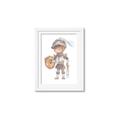 Picture of knight illustration for kids II _GroupedProduct_Rectangle_Portrait_Mini_ _GroupedProduct_Rectangle_Portrait_Framed_Matted_