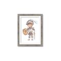 Picture of knight illustration for kids II _GroupedProduct_Rectangle_Portrait_Mini_ _GroupedProduct_Rectangle_Portrait_Framed_Matted_