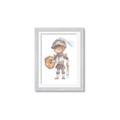 Picture of knight illustration for kids II _GroupedProduct_Rectangle_Portrait_Mini_ _GroupedProduct_Rectangle_Portrait_Framed_Matted_